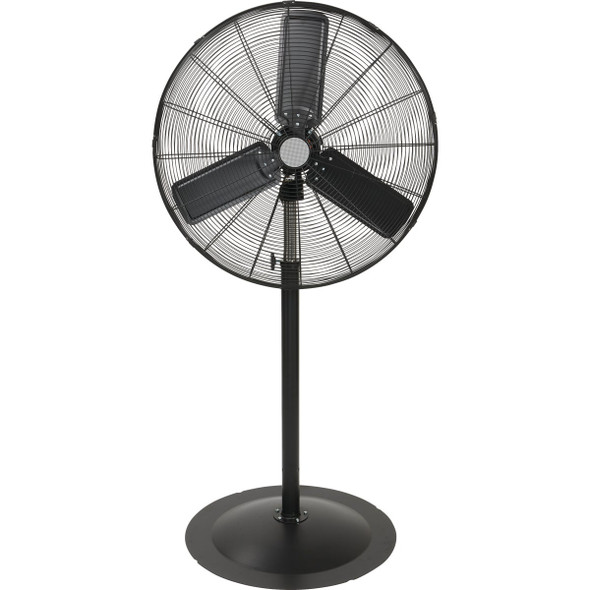 Denali Aire 30 In. 3-Speed 76 In. H. Black Oscillating Pedestal Fan