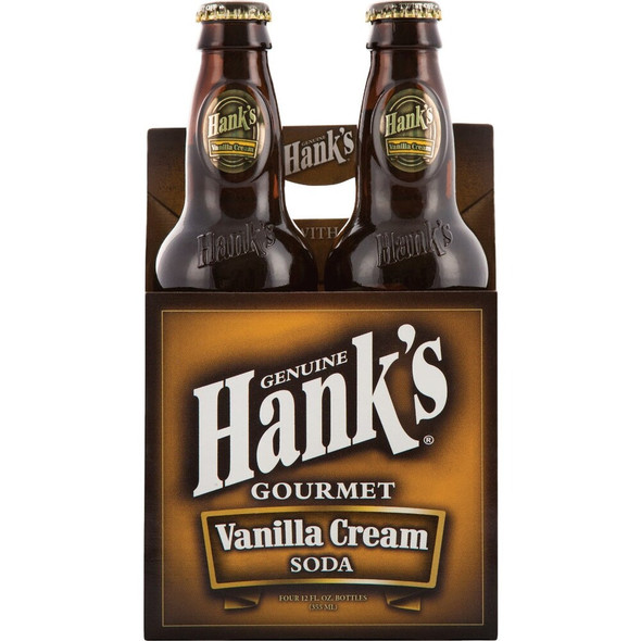 Hank's 12 Oz. Premium Vanilla Cream Soda (4-Pack) 144 Pack of 6 641272