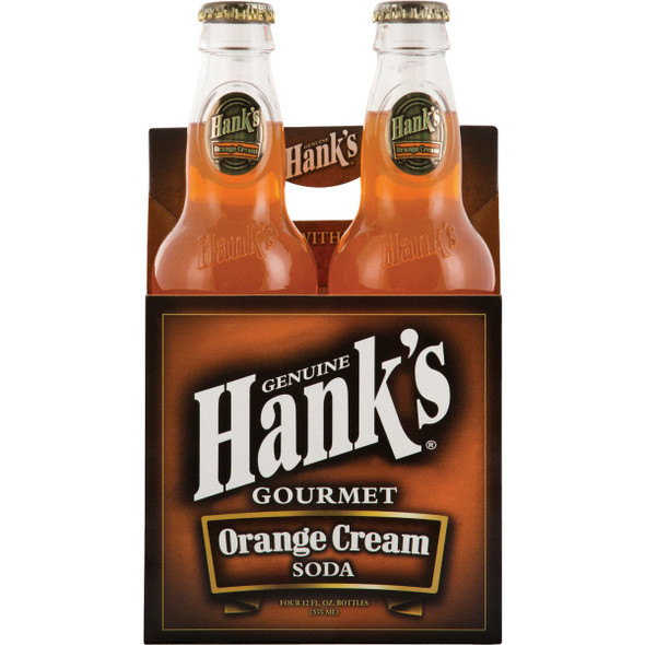 Hank's 12 Oz. Premium Orange Cream Soda (4-Pack)