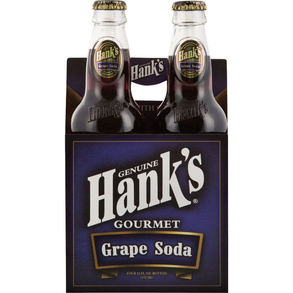 Hank's 12 Oz. Premium Grape Soda (4-Pack)