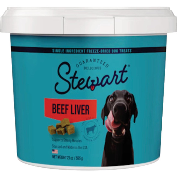Stewart's 21 Oz. Beef Liver Freeze Dried Single Ingredient Dog Treat 400648