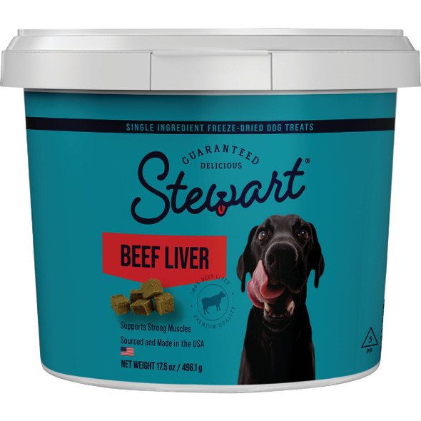 Stewart's 17.5 Oz. Beef Liver Freeze Dried Single Ingredient Dog Treat 401417
