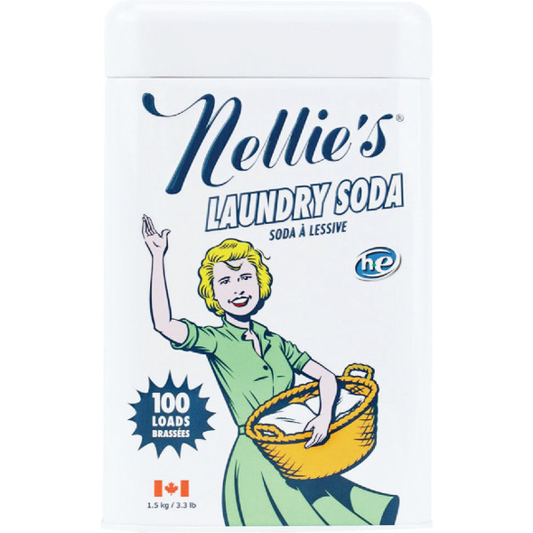 Nellie's 3.3 Lb. 100 Load Powder Laundry Soda Detergent NLS-100T