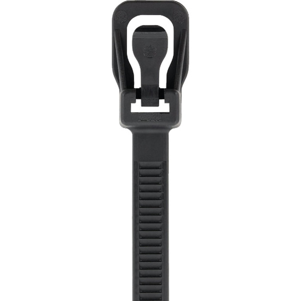 RETYZ EveryTie 6 In. Black Releasable Tie (100-Pack) EVT-S06BK-TA 505100