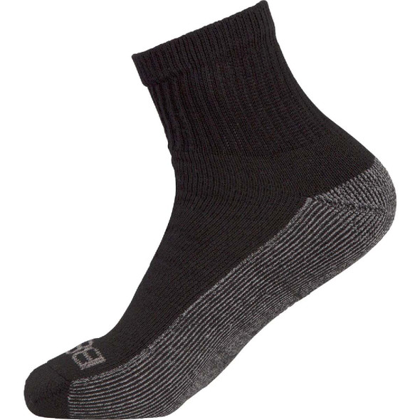 Berne Men's 6 to 12 Gray Everyday Work Quarter Socks (3-Pack) SK107GY400