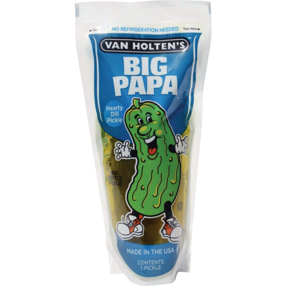 Van Holten's Big Papa Dill Pickle in a Bag 1012BP Pack of 12