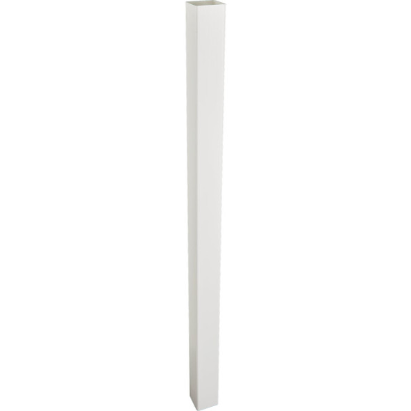 4 In. x 4 In. x 72 In. White Blank Vinyl Post
