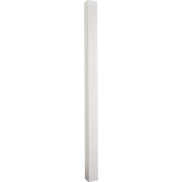 5 In. x 5 In. x 96 In. White Blank Vinyl Post 165255