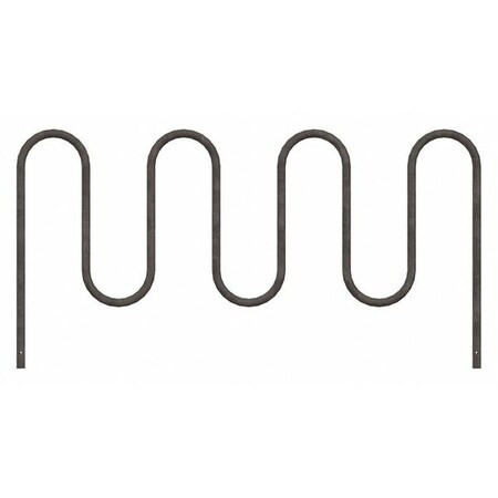 Madrax Bike Rack,Silver,36" H,89" L,Steel QS-WP36-9-IG-G