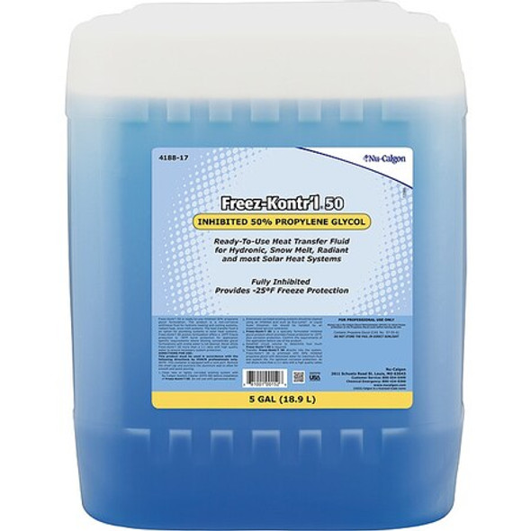 Nu-Calgon Freeze Protectant, Blue, 5 gal, Pail 4188-17 Nu-Calgon Freeze Protectant, Blue, 5 gal, Pail 4188-17