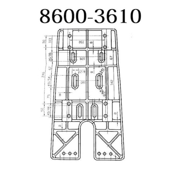 Hhip Pedestal For Arbor Presses 8600-3610
