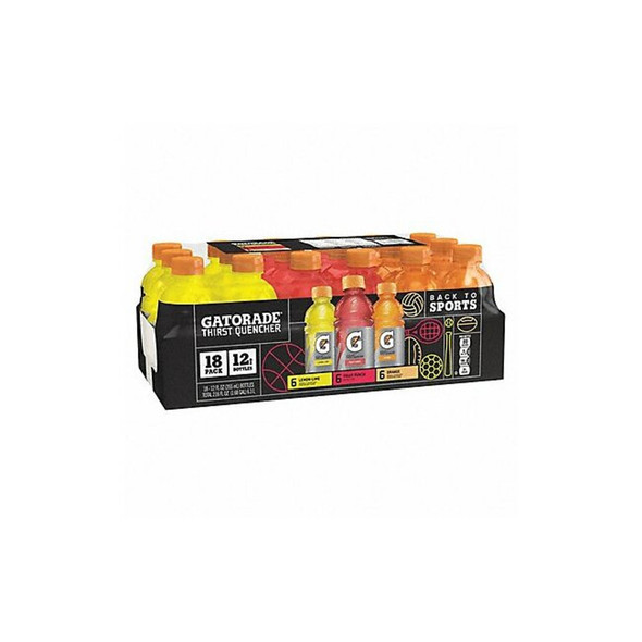 Gatorade Sports Drink,Regular,12 oz.,PK18 12324 Gatorade Sports Drink,Regular,12 oz.,PK18 12324