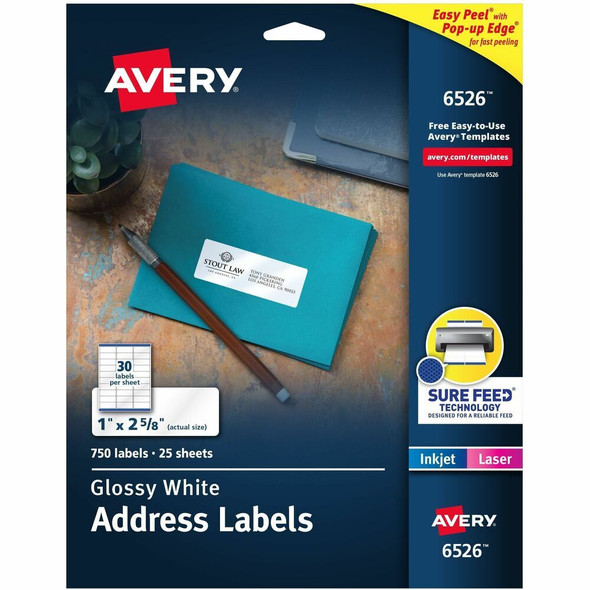 Avery&reg; Easy Peel Address Label 6526