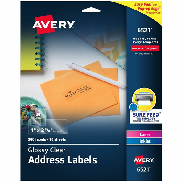 Avery&reg; Easy Peel Address Label 6521