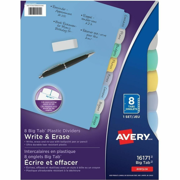 Avery Big Tab Tab Divider 16171