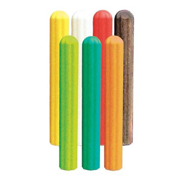 Manufacturer Varies Post Sleeve,8 In Dia.,72 In H,Yellow 173872