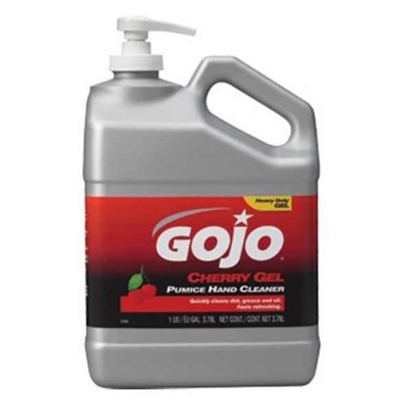 Gojo® Cherry Gel Pumice Hand Cleaner, 1 gal Pump Bottle, 1/Each