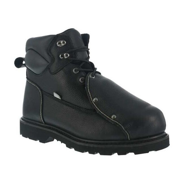 Men's 6-Inch Work Boot, 10 1/2 W, Steel Toe, 6 in H, Black, IA5016
