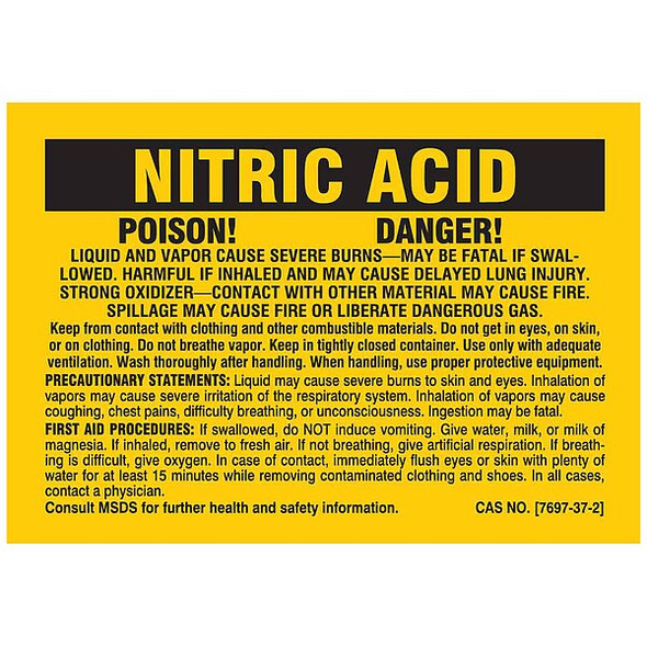 Brady NFPALabel,2inH,2-7/8inW,Polyester,PK25 7290PLS