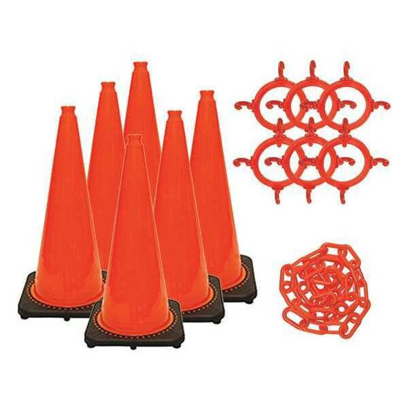 Mr. Chain Traffic Cone Kit,Orange,Gloss 93213-6 Mr. Chain Traffic Cone Kit,Orange,Gloss 93213-6