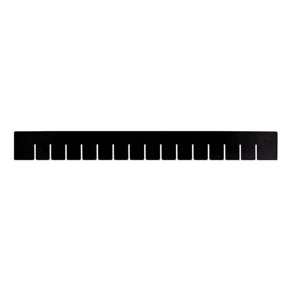 Plastic Divider, Black, 22 1/2 in L, 17 1/2 in H, 6 PK