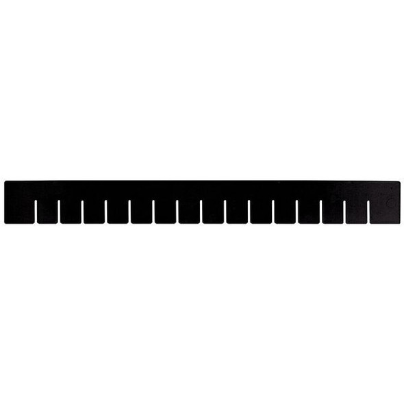 Plastic Divider, Black, 22 1/2 in L, 17 1/2 in H, 6 PK