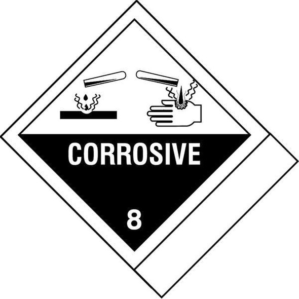 Brady DOT Label,4 In. H,4-3/4 In. W,PK100 28480LS