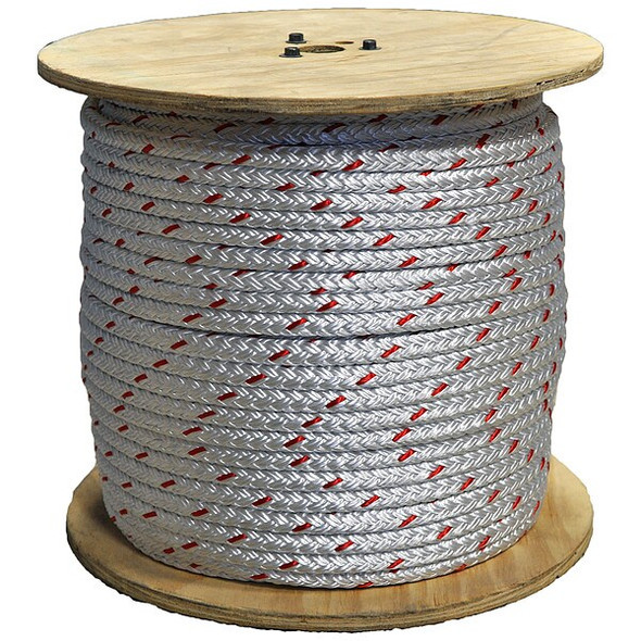 All Gear Climbing Rope,PES,5/8 In. dia.,150 ft. L AG12SP58150RW