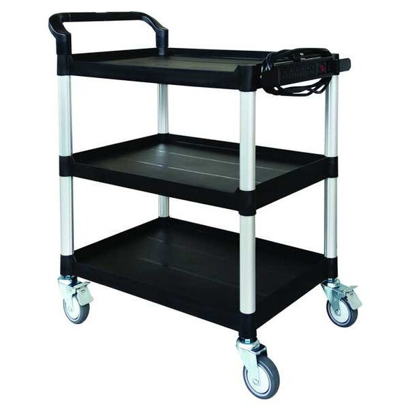 Manufacturer Varies Cart,37-3/16 in. Hx32-5/8 in. W,Black 45NP01