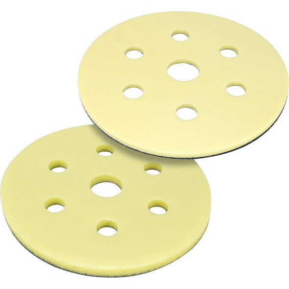 6” Assorted 7 Holes Interface Pads Super-Tack (Hook & Loop)-1 soft and 1 hard 971-9002