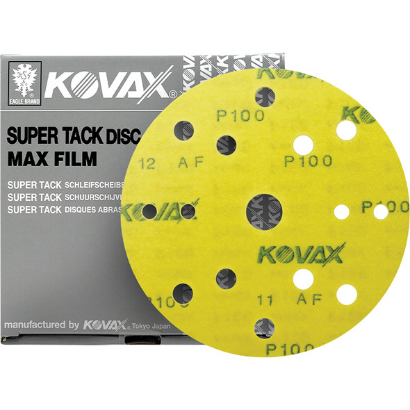 6” MaxFilm S-Tack (Hook & Loop) Dustless Discs 15/H-P100 523-0100