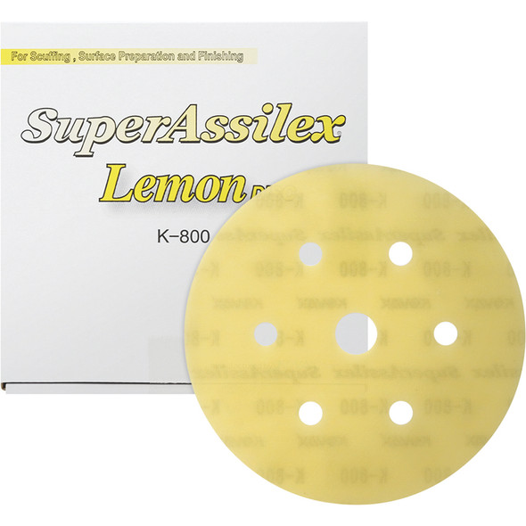 6” Super Assilex Dustless Discs - Lemon 7/H-K-800 193-1539