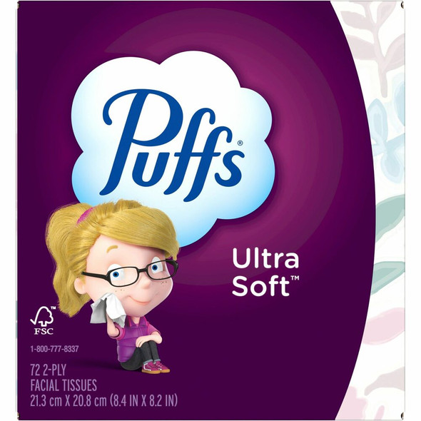 Puffs Ultra Soft Facial Tissue - Purple/ - 1 Box