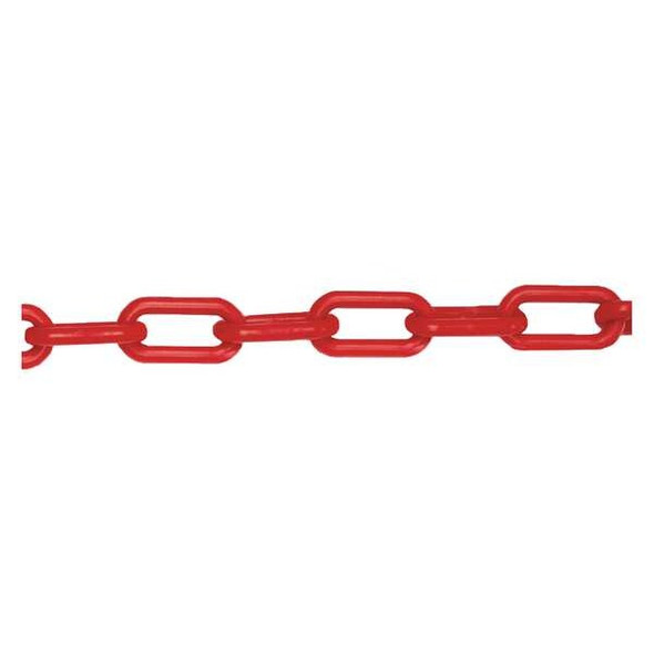 Manufacturer Varies Plastic Chain, Red, 500 ft Length, Gloss 50005-500