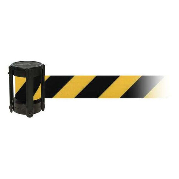 Replacement Belt Cassette, 7 1/2 ft L, Black/Yellow Belt, Black Case