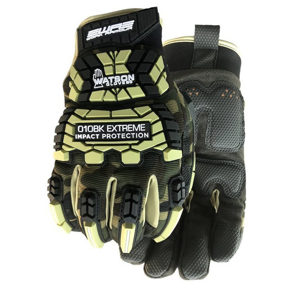 Watson Gloves Extreme Anti Vibration High Performance Camo - Medium PR 010BK-M