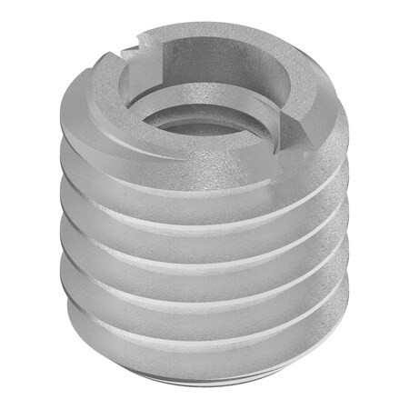 Standard Wall Self Locking Thread Insert, 1/4"-28 Int Thrd Sz, Steel