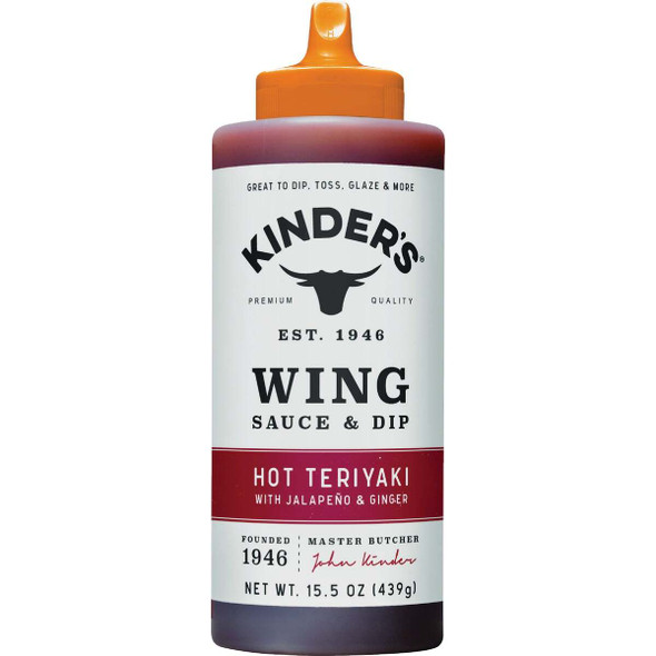 Kinder's 15.5 Oz. Hot Teriyaki Wing Sauce & Dip 70064