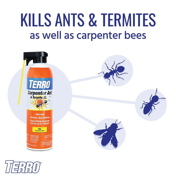 Terro 16 Oz. 2-Way Aerosol Spray Carpenter Ant & Termite Killer T1901-6 727587