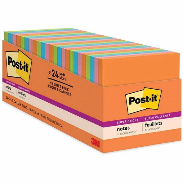 Post-it&reg; Super Sticky Adhesive Note 65424SSAUCP