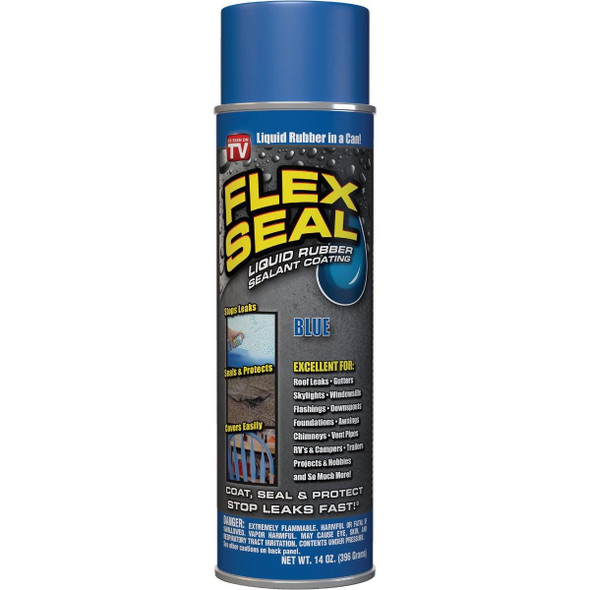 FSBLUR20 FLEX SEAL 14 Oz. Spray Rubber Sealant, Blue