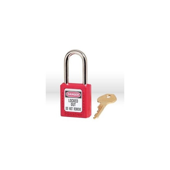 410RED Master Lock Safety Lockout Padlock,1-1/2",Xenoy,Red