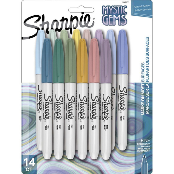 Sharpie Mystic Gems Permanent Markers - Multi Ink - 14 / Pack