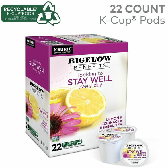 Bigelow&reg; Tea Herbal Tea K-Cup - 22 K-Cup - 22 - Box 2025 SPR-GMT2025
