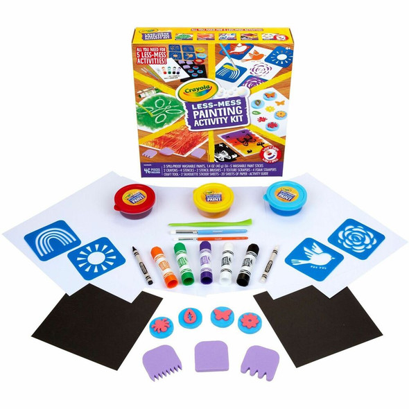 Crayola Less Mess Paint Set - Paint, Art - 1 Kit Crayola Less Mess Paint Set - Paint, Art - 1 Kit