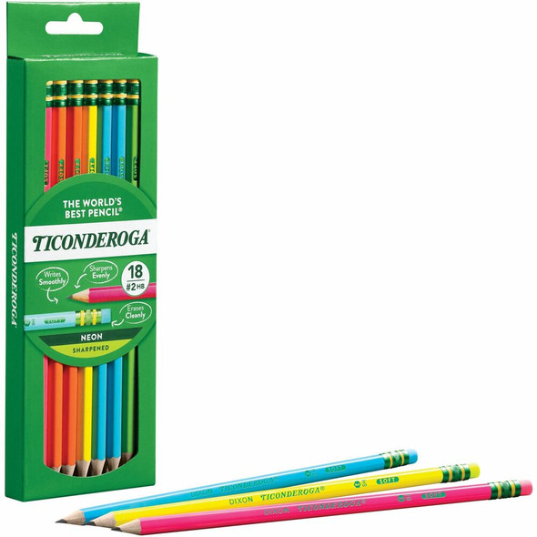 Ticonderoga Neon Wood Pencil X13018