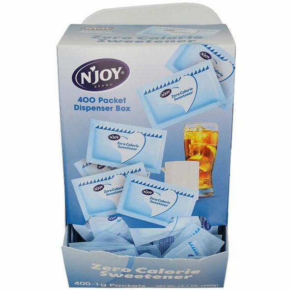 Njoy Aspartame Sugar Substitute - 0.035 oz (1 g) - Aspartame - 400 / Box