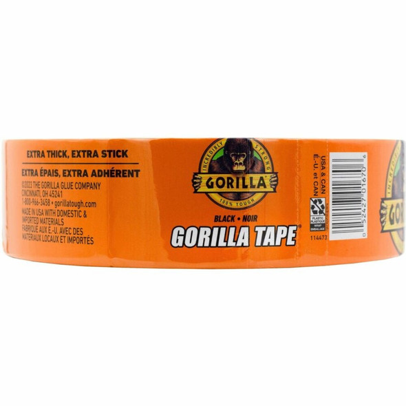 Gorilla Tape - 50 yd Length x 1.88" Width - Black - 1 Roll 108084 SPR-GOR108084