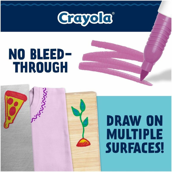 Crayola Doodle Markers - Fine Marker Point - Multicolor Ink - 1 Pack 588312 SPR-CYO588312