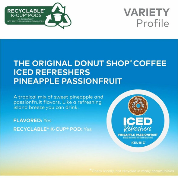 The Original Donut Shop&reg; Iced Refreshers - Pineapple Passionfruit - 20 - Box 0236 SPR-GMT0236